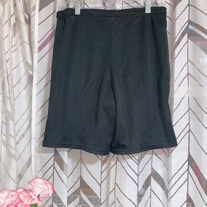 Champion Black Athletic Mesh Shorts